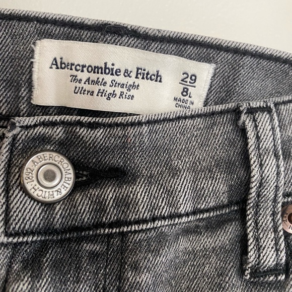 Abercrombie Jeans Ankle Straight Gray - Picture 3 of 5